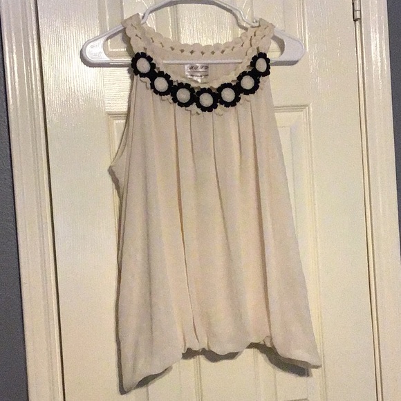 Chiffon blouse with elastic bottom - Picture 1 of 1